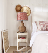 Roa Silk Pleated Lampshade 45cm - Vermillion Red