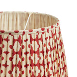 Romneya Silk Pleated Lampshade 35cm - Red Madder