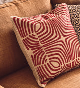 Salvador Cushion Cover - Red Madder