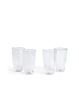Gideon Tall Tumblers - Set of Four - Clear