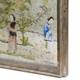 Hokkaido Wall Art Panels - Set of Four - Distressed Green