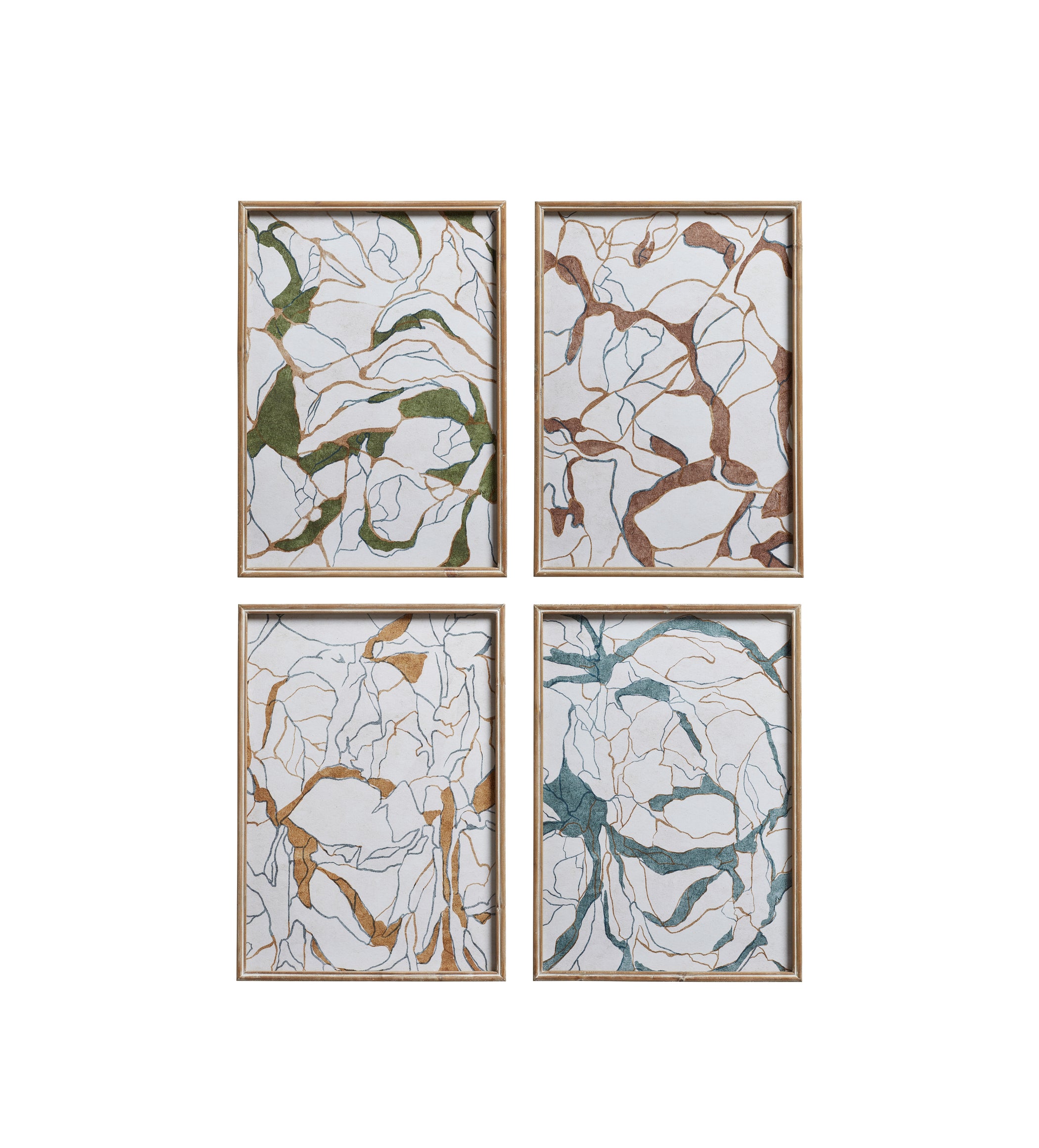 Ravina Framed Prints - Set of Four - Multi
