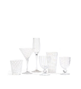 Pulcinella Champagne Glasses - Set of Six - White