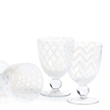Pulcinella Small Wine Glasses - Set of Six - White