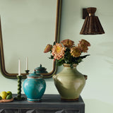 Zion Lidded Urns Pair - Aruba Blue