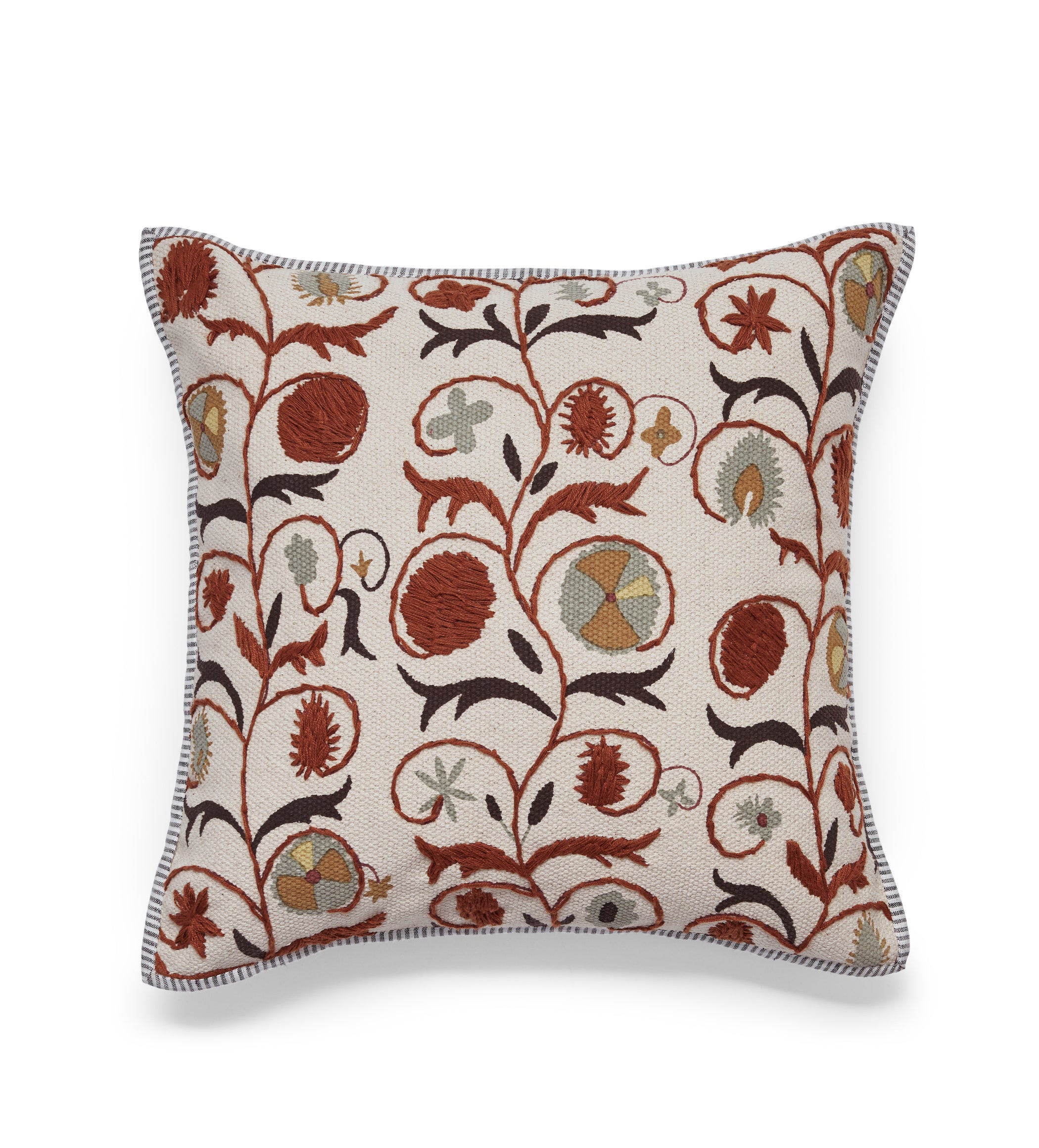 Sheki Cushion Cover - Earthy Red