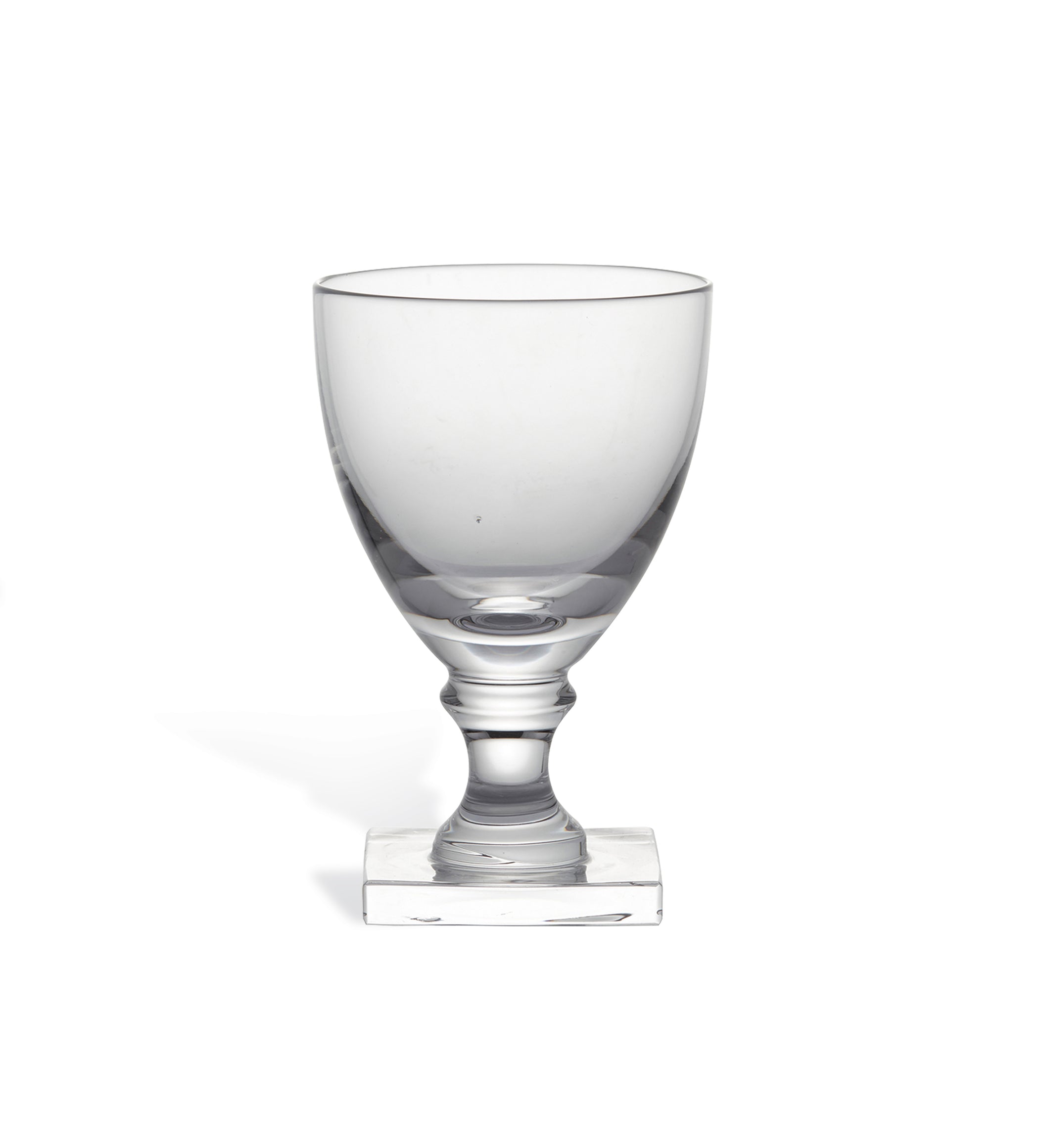 Square Based Crystal Glasses - Set of Four - Clear