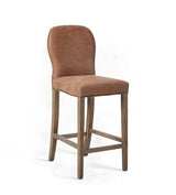 Stafford Leather Bar Stool - Aged Tobacco