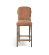 Stafford Leather Bar Stool - Aged Tobacco