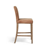 Stafford Leather Bar Stool - Aged Tobacco