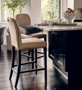Stafford Leather Bar Stool - China Clay