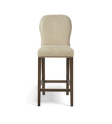 Stafford Leather Bar Stool - China Clay