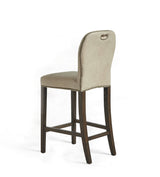 Stafford Leather Bar Stool - China Clay
