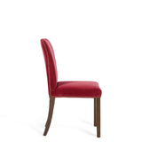 Stafford Velvet Dining Chair - Blood Orange