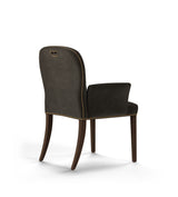Stafford Velvet Dining Chair with Arms - Truffle