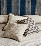 Stonewashed Linen Cushion Cover with Fringing - Off-White