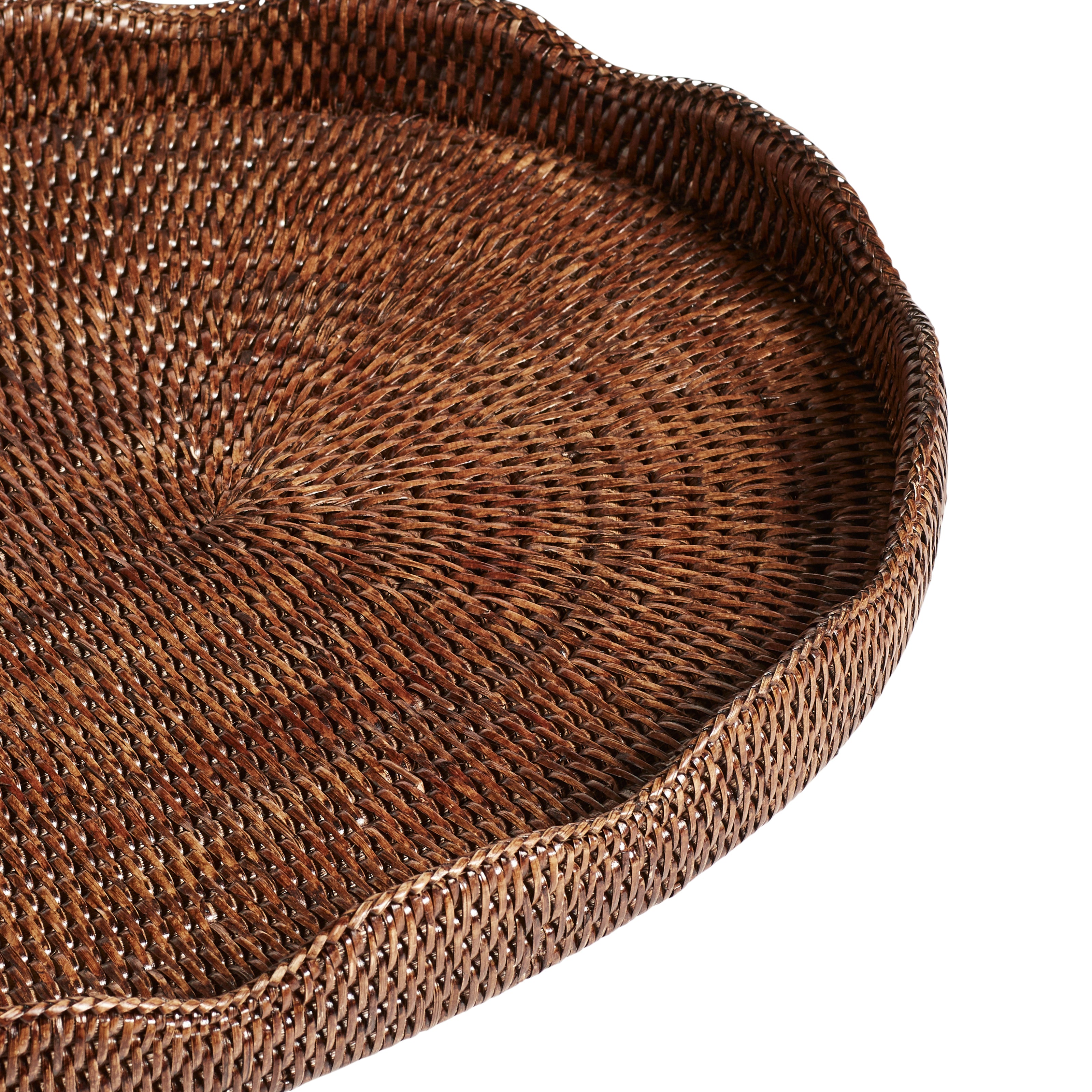 Talasa Rattan Tray - Brown