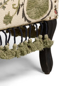 Tarma Sheki Cotton 2-Seater Sofa - Olive