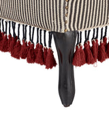 Tarma Cotton 2-Seater Sofa - Charcoal