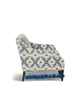 Tarma Lazaret Cotton 2-Seater Sofa - Midnight Blue/Off-White