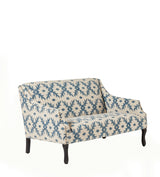 Tarma Lazaret Cotton 2-Seater Sofa - Midnight Blue/Off-White