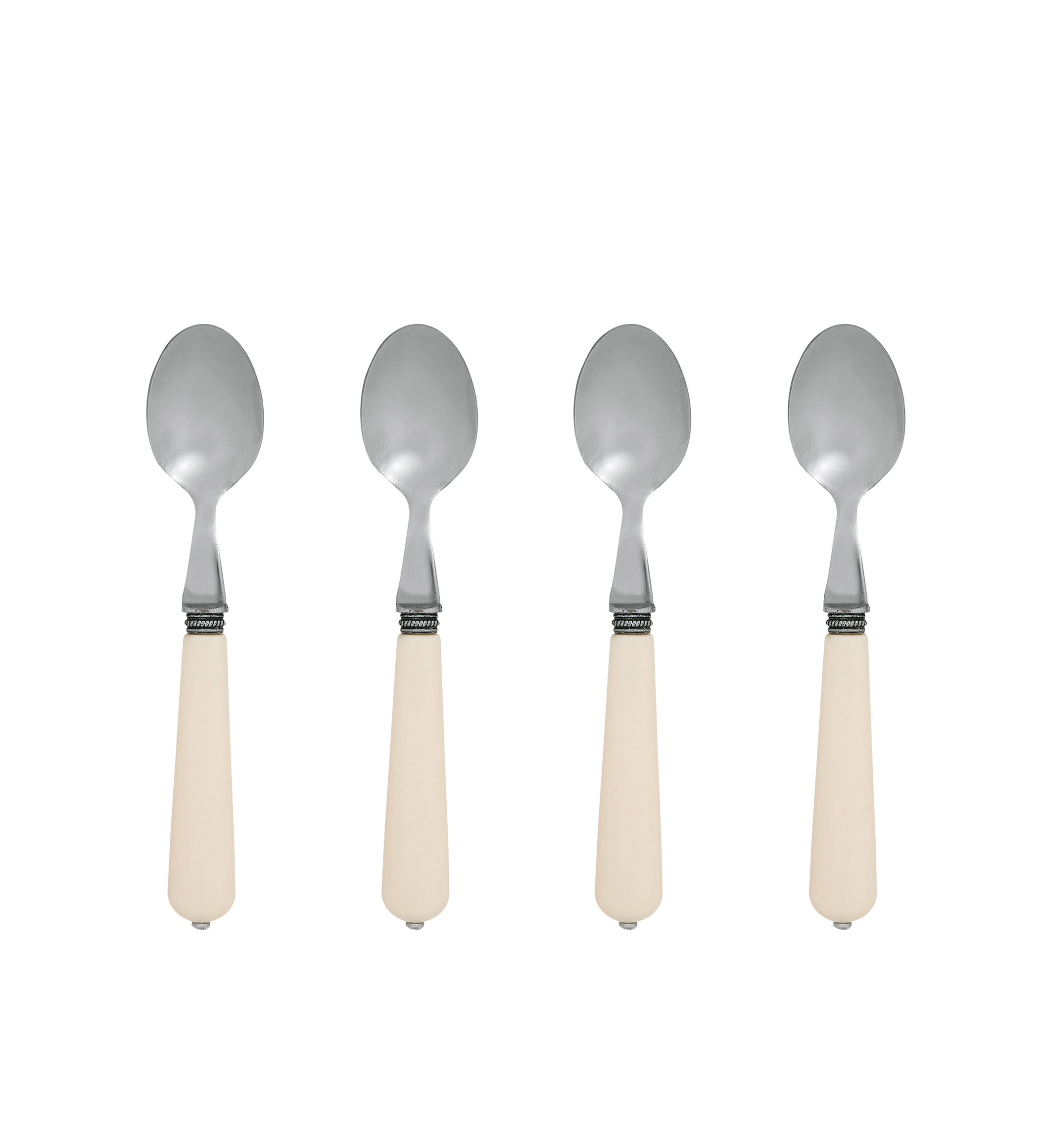 Teaspoons - Set of Four - Ivory