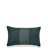 Tora Stripe Cushion Cover - Dark Teal