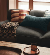 Triband Cushion Cover - Maple Red/Natural