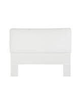 Upholstered and Padded Headboard - King Size - White