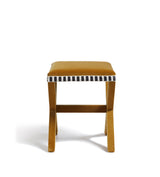 Vaquero Velvet Stool - Camel