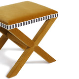 Vaquero Velvet Stool - Camel