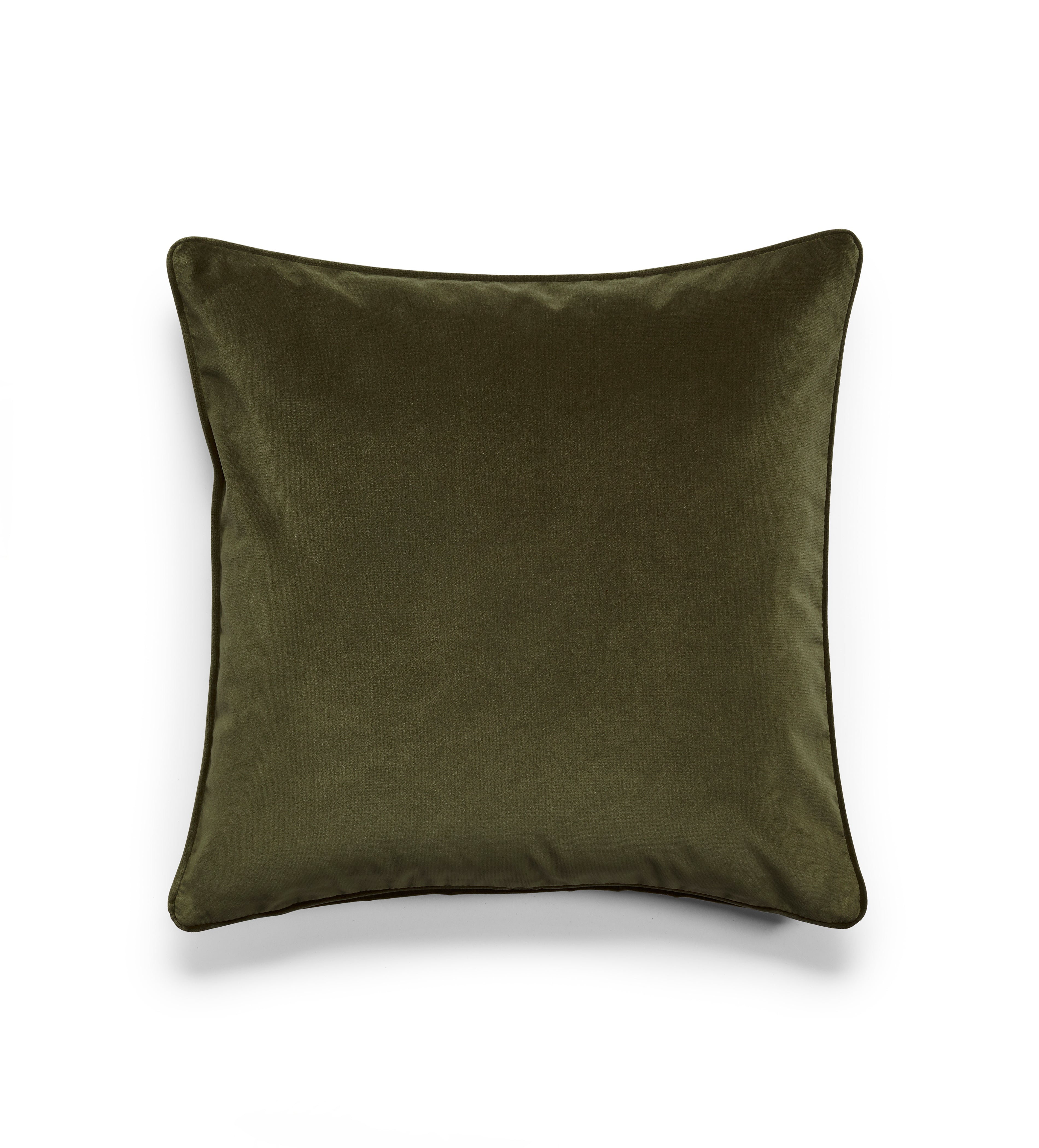 Vellus Velvet Cushion Cover - Cedar Green | OKA