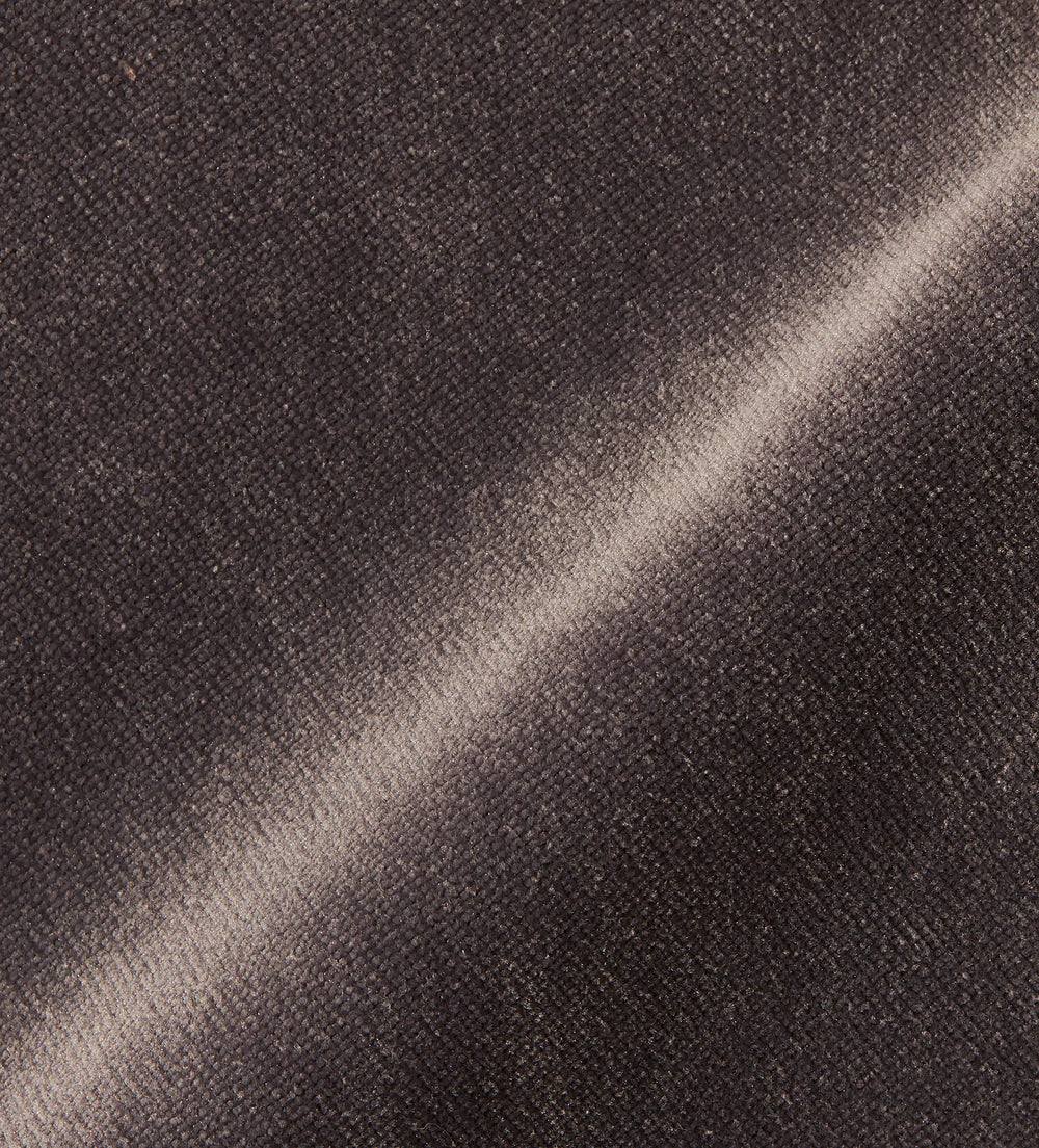 Velvet Fabric Swatch - Charcoal