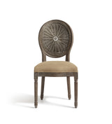 Washakie Linen Dining Chair - Wild Oats Wide Herringbone
