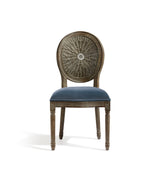Washakie Velvet Dining Chair - Air Force Blue