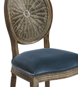 Washakie Velvet Dining Chair - Air Force Blue