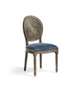 Washakie Velvet Dining Chair - Air Force Blue