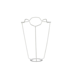 White Coated European Metal Carrier 15cm - White