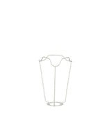 White Coated European Metal Carrier 18cm - White