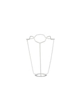 White Coated European Metal Carrier 23cm - White