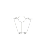 White Coated European Metal Carrier 8cm - White