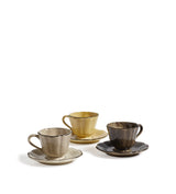 Winslow Cups and Saucers - Set of Three - Multi