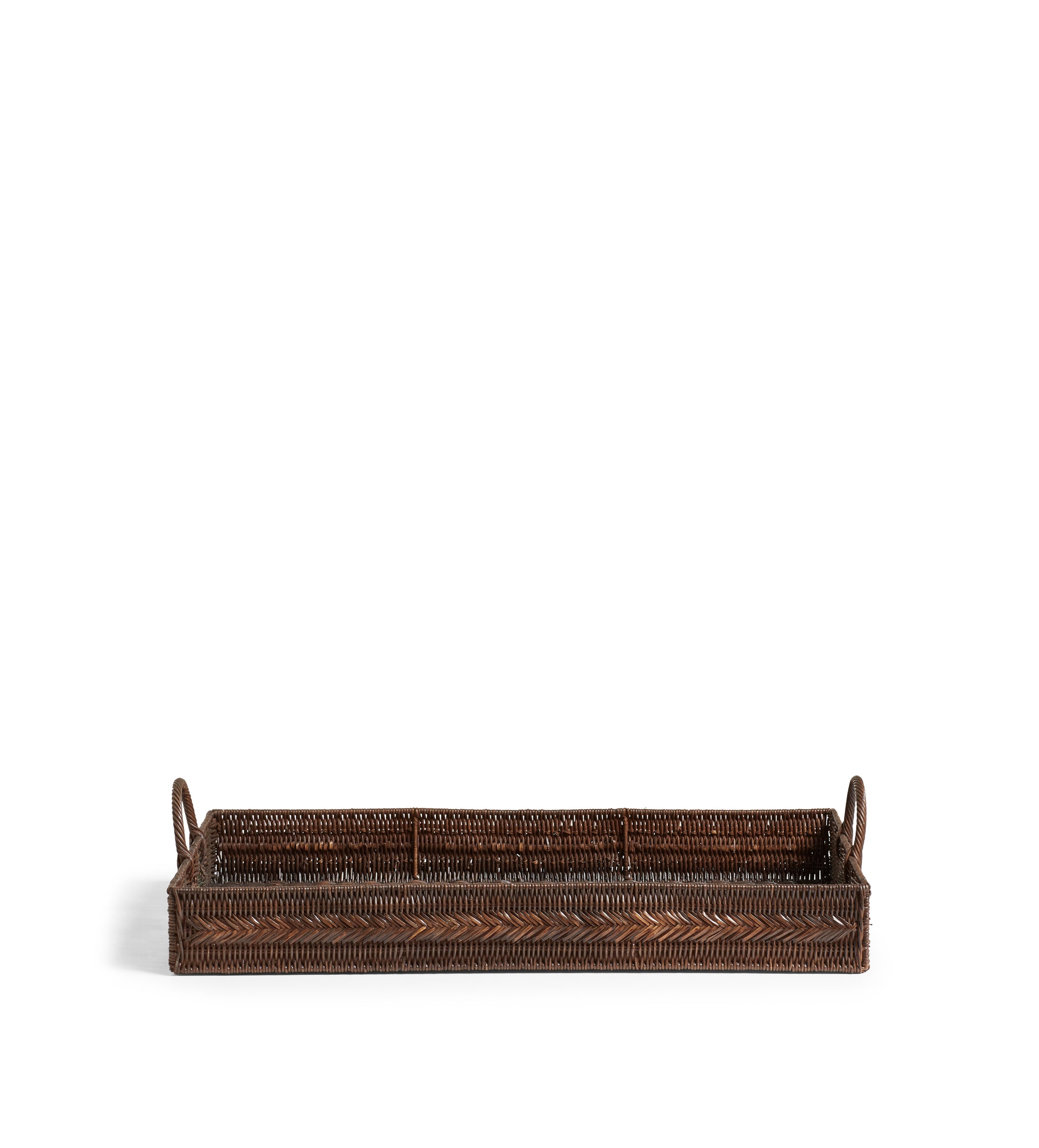 Yatana Rattan Ottoman Tray - Antique Brown