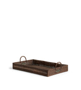 Yatana Rattan Ottoman Tray - Antique Brown
