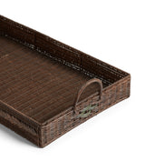 Yatana Rattan Ottoman Tray - Antique Brown