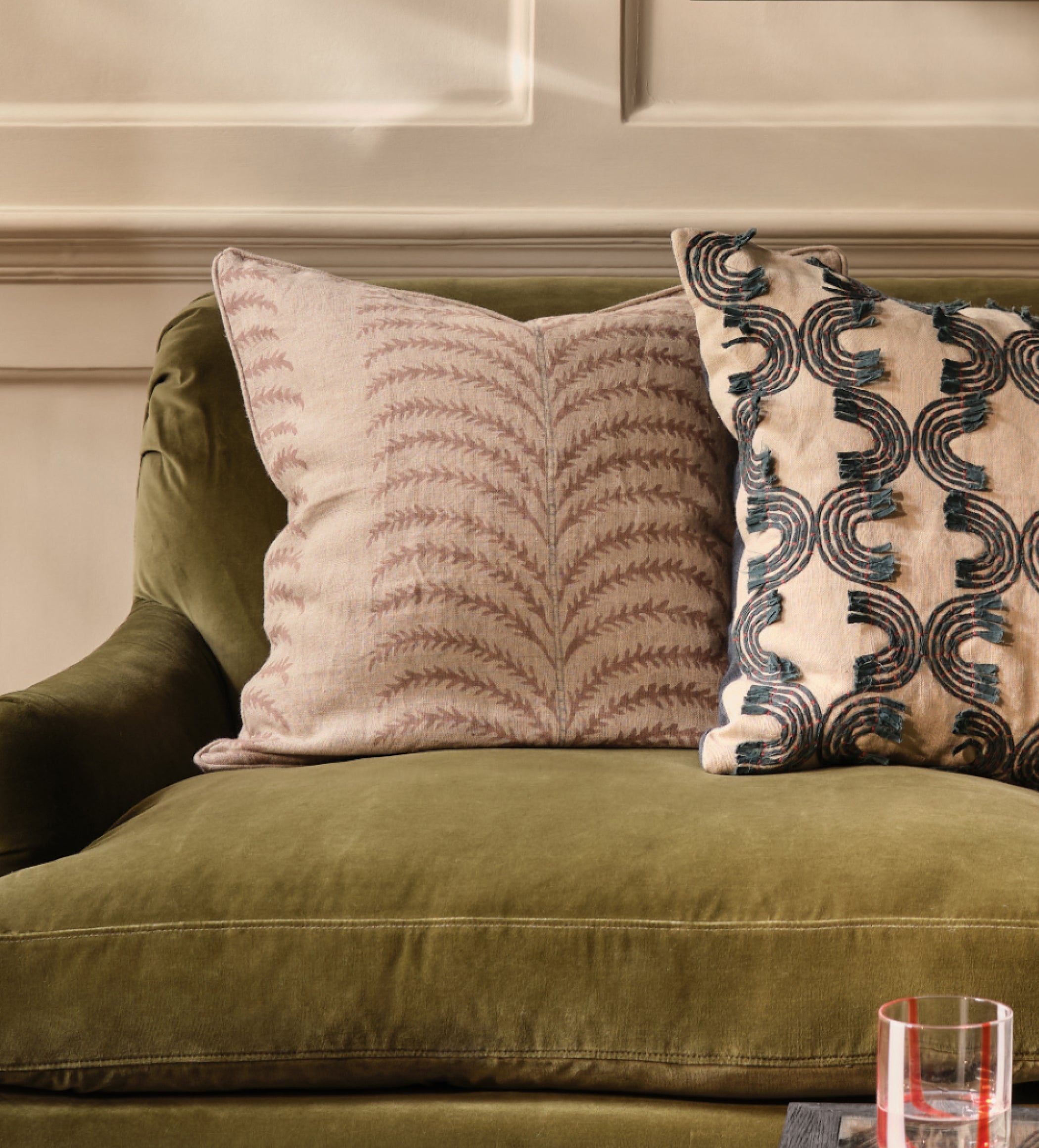 Areca Cushion Cover - Plaster