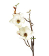 Faux Magnolia Branch - Cream