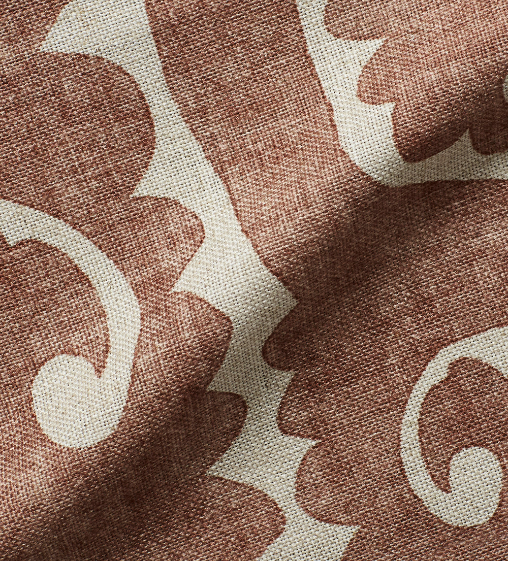 Print Totem Fabric Swatch - Apricot