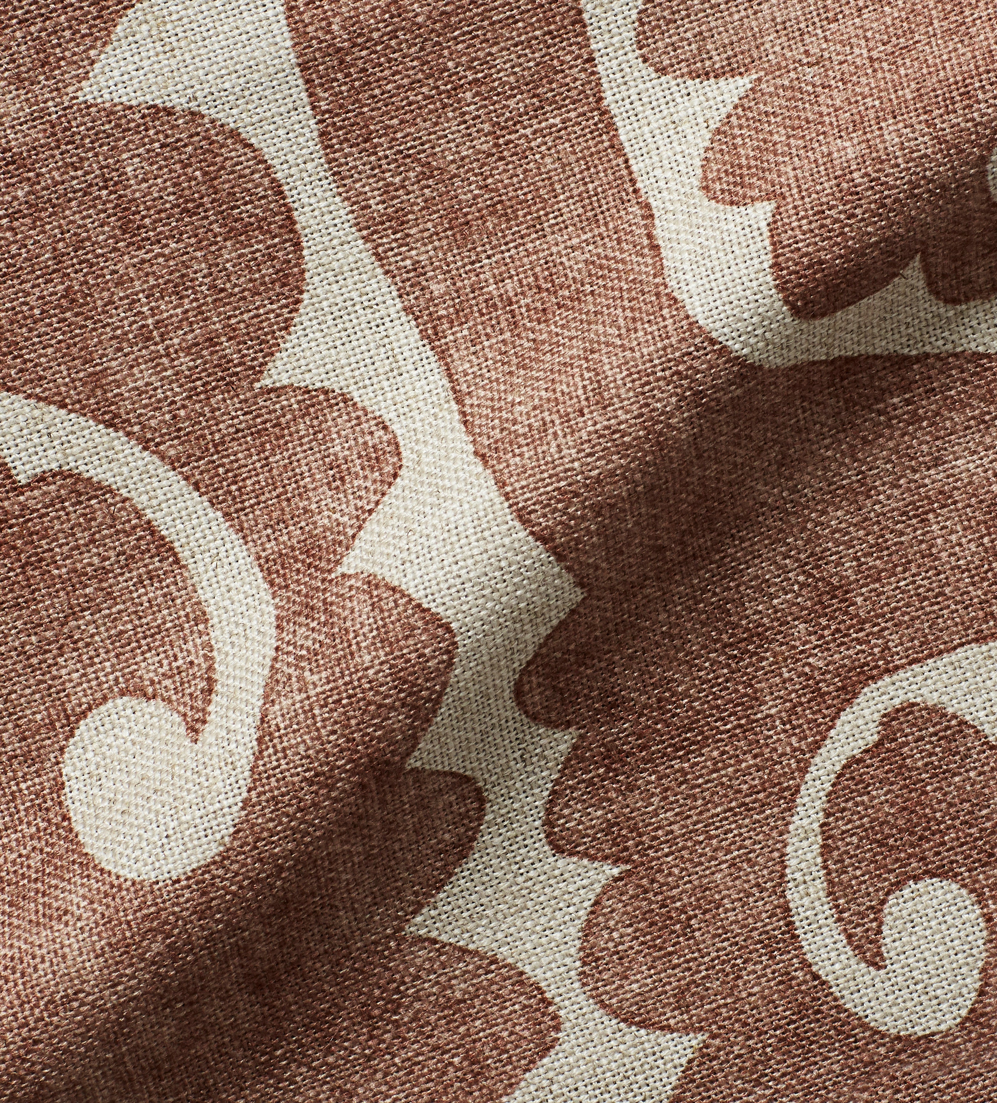 Print Totem Fabric Swatch - Apricot