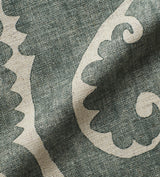 Print Totem Fabric Swatch - Seafoam